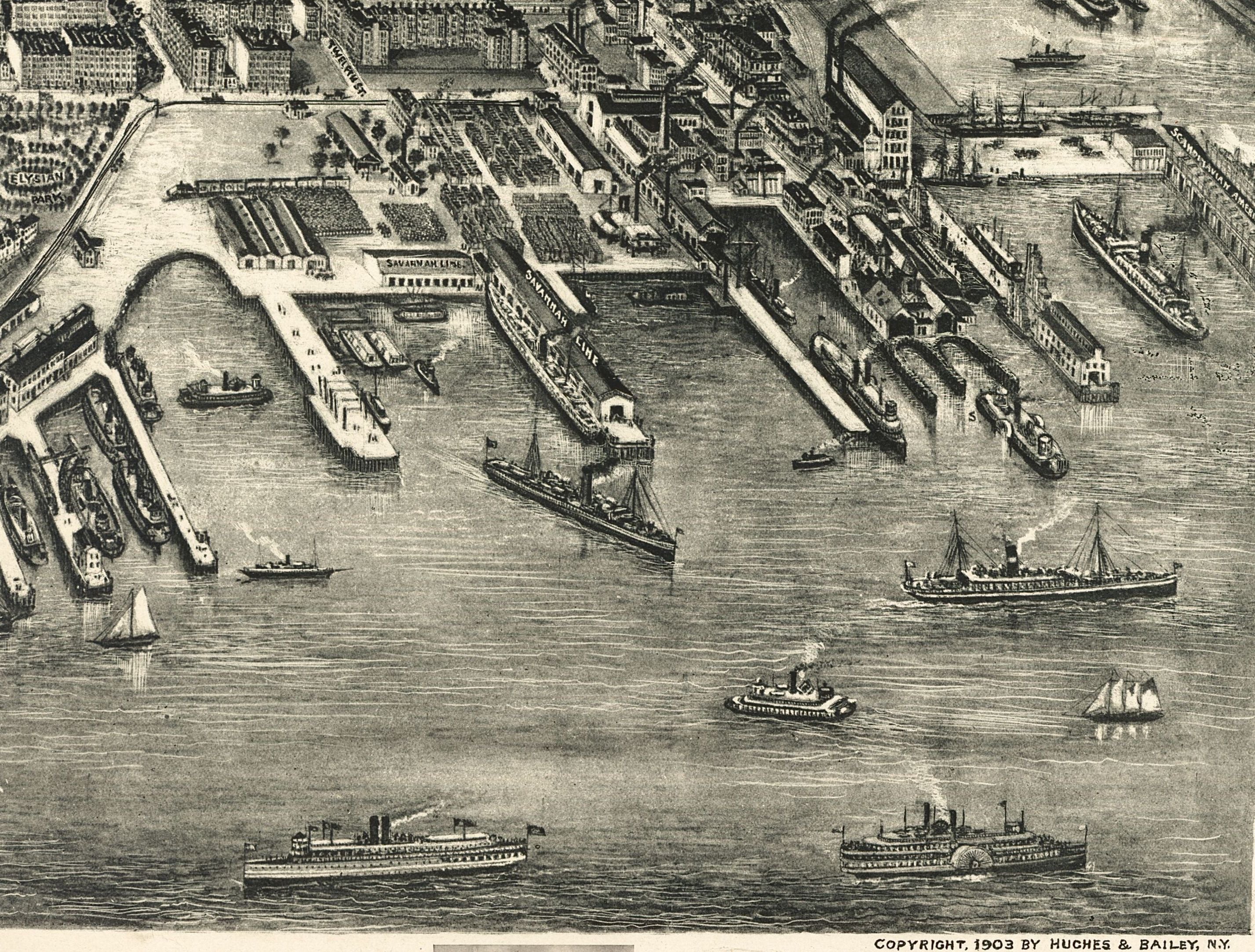 Bird's Eye View of Hoboken, NJ - 1904 - Image 4