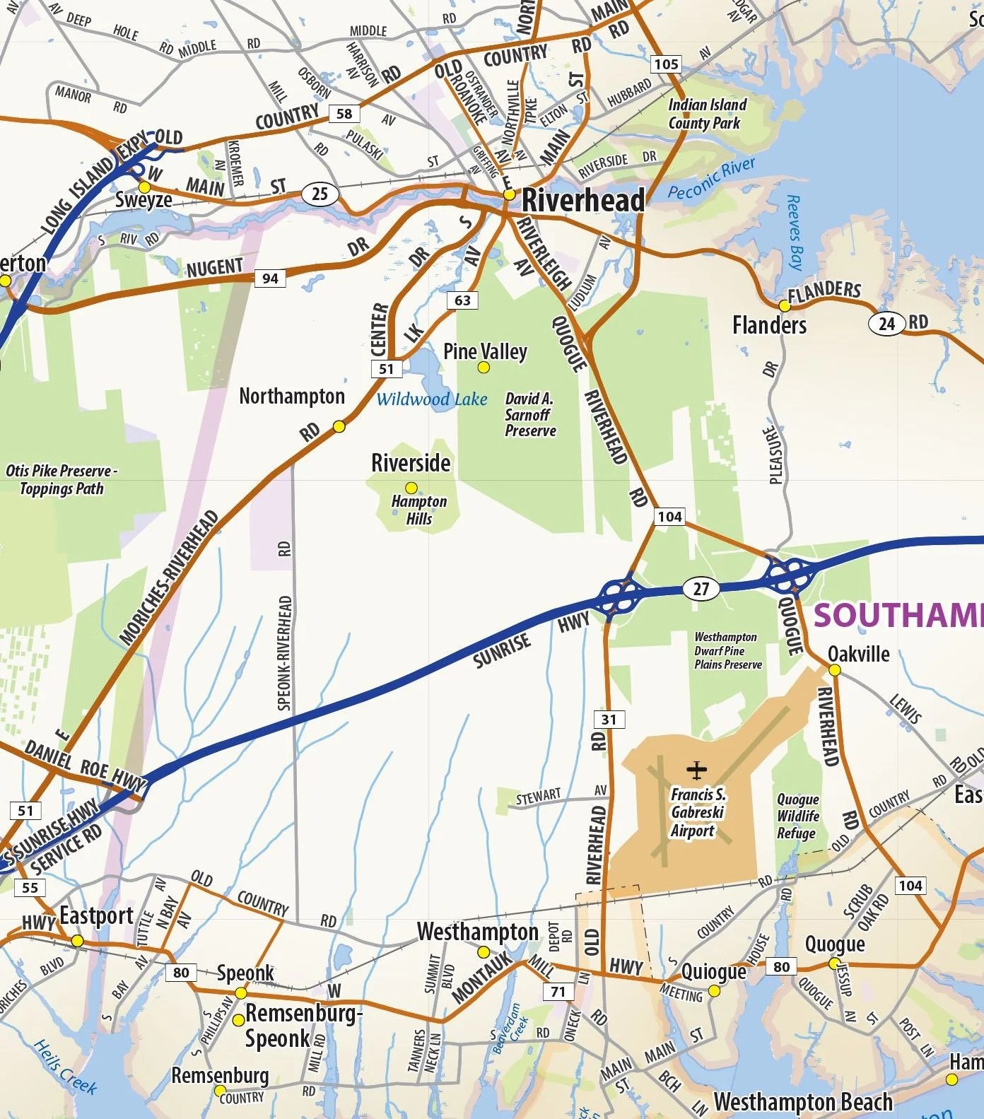 Long Island Wall Map - Image 3