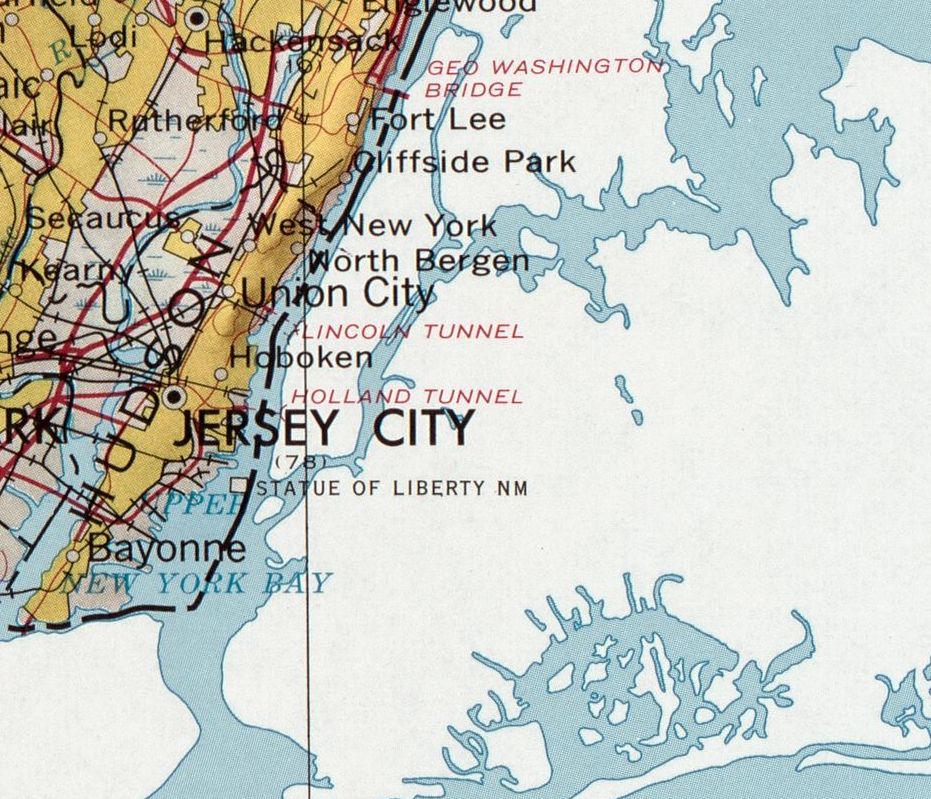 Map of The State of New Jersey by the USGS, 1974 - Image 5