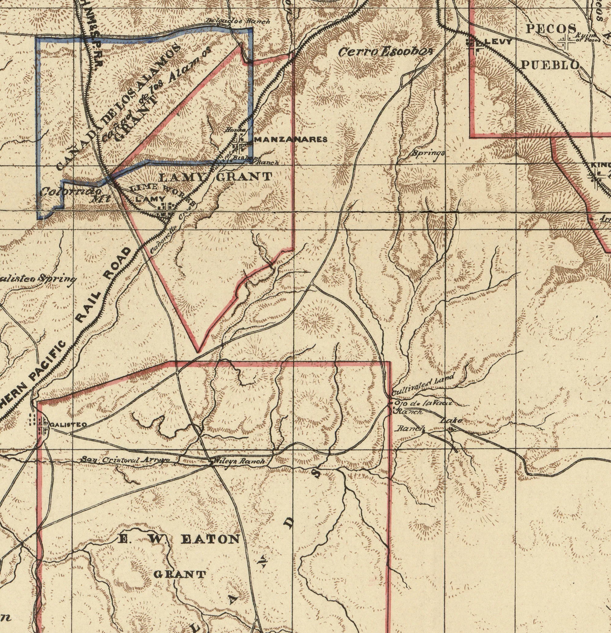 Topographical Map of Santa Fe County, New Mexico - Image 4